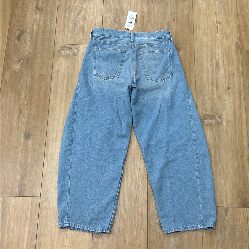 NWT - PRIMARK 100% cotton The Barrel Mid-Rise Jeans - Picture 6 of 10